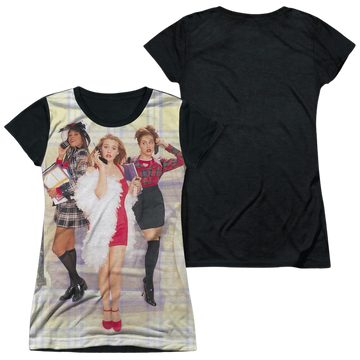 Clueless Plaid juniors black back t-shirt