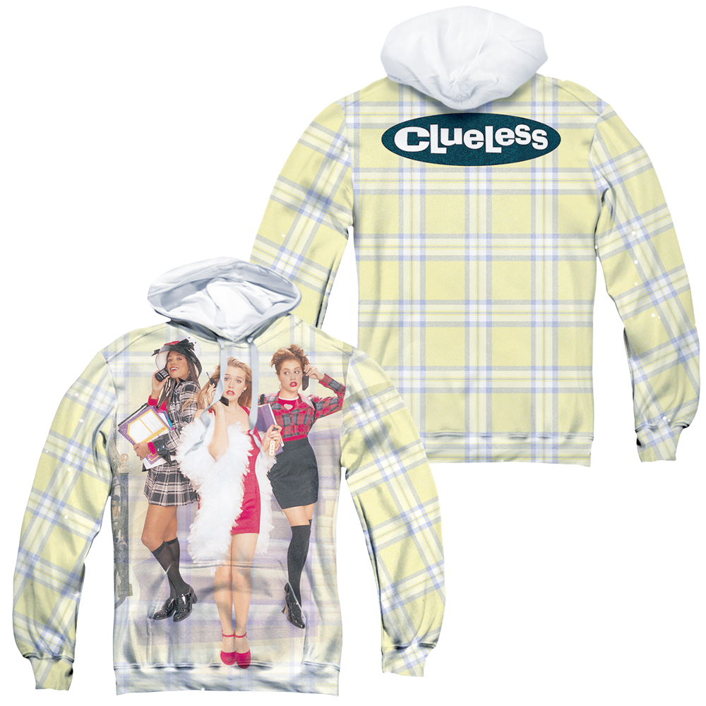 Clueless Clueless Plaid (Front/Back Print) - All-Over Print Pullover Hoodie All-Over Print Pullover Hoodie Clueless   