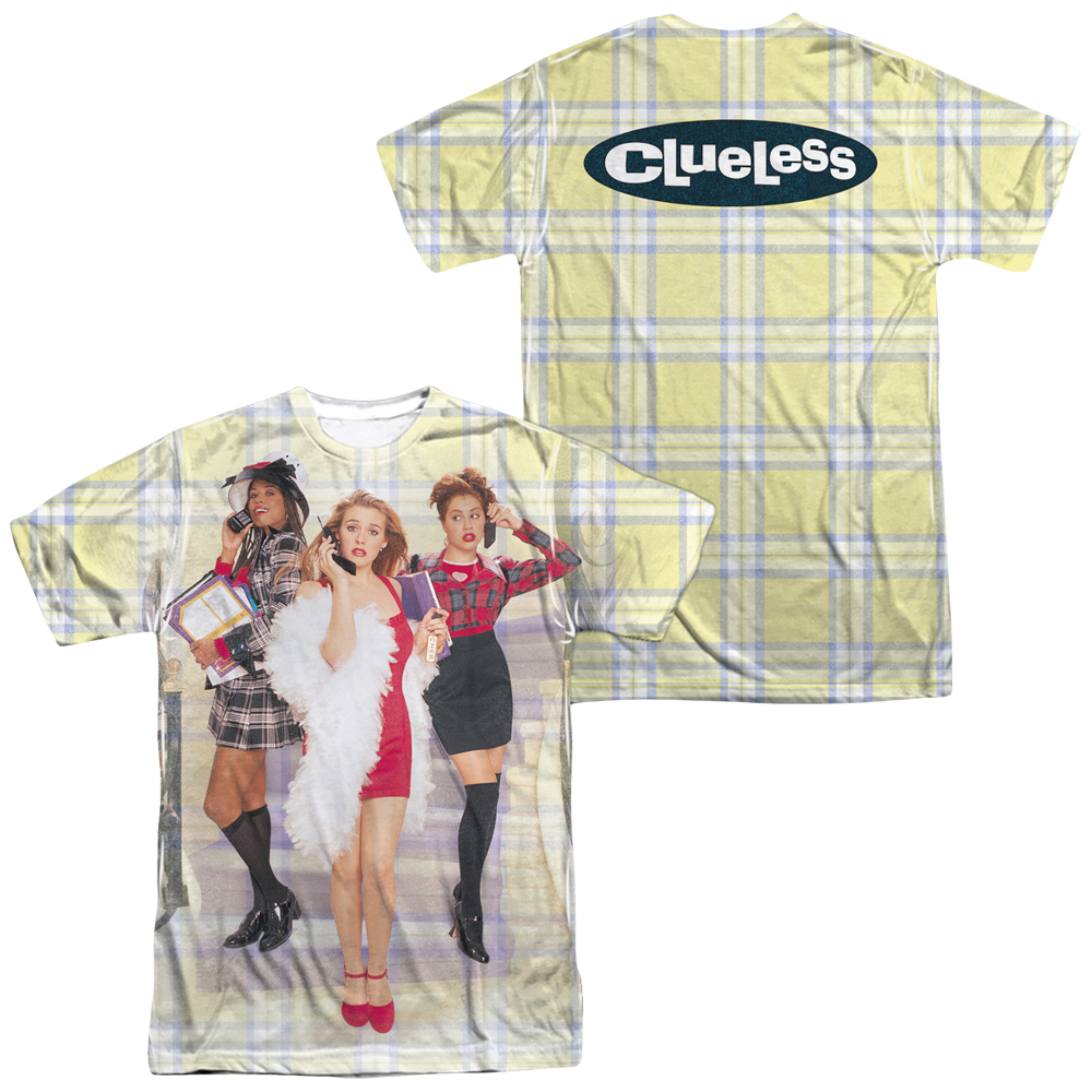 Clueless Clueless Plaid (Front/Back Print) - Men's All-Over Print T-Shirt Men's All-Over Print T-Shirt Clueless   