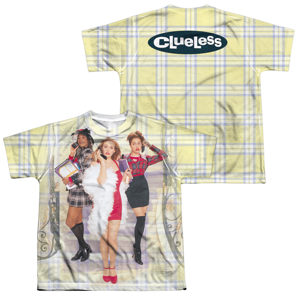 Clueless Clueless Plaid (Front/Back Print) - Youth All-Over Print T-Shirt Youth All-Over Print T-Shirt (Ages 8-12) Clueless   