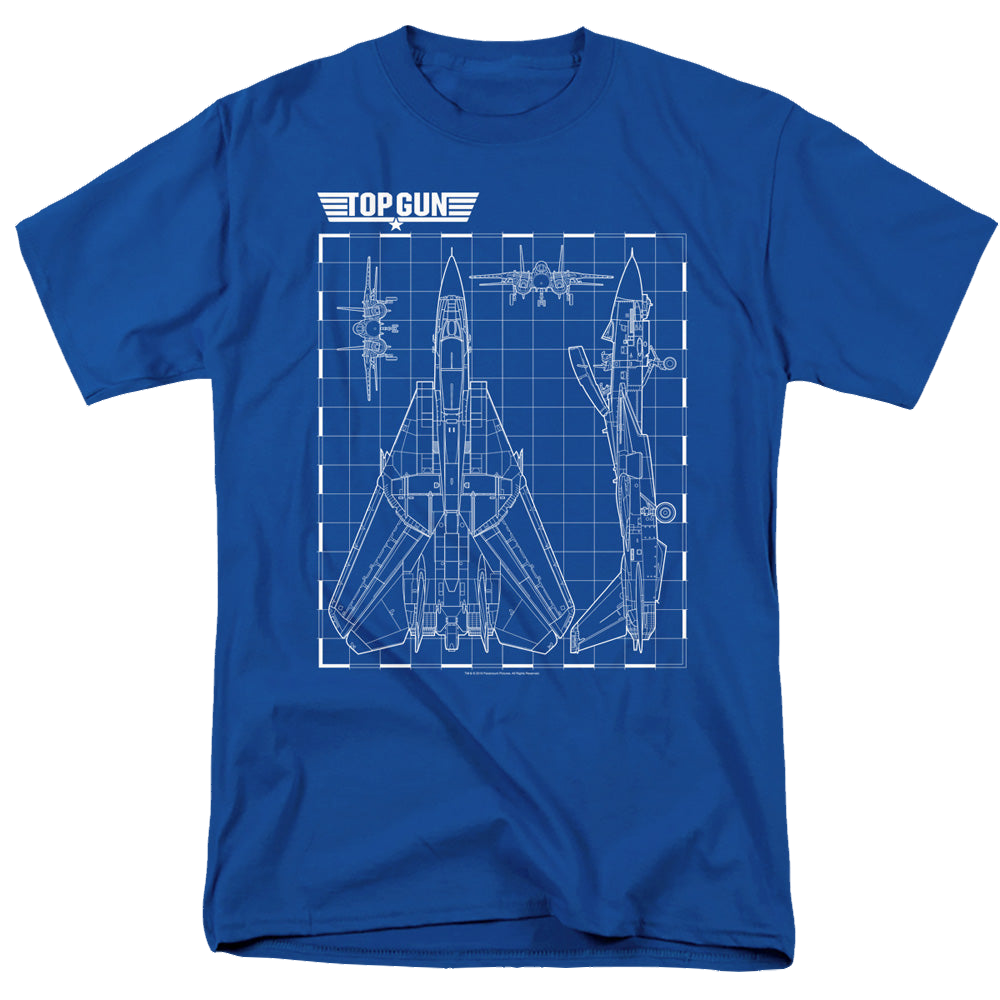 Top Gun Schematic - Men's Regular Fit T-Shirt Men's Regular Fit T-Shirt Top Gun   