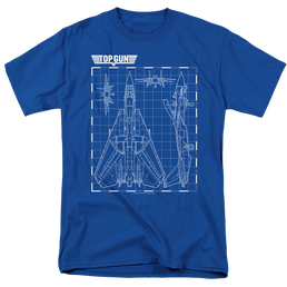Top Gun Schematic - Men's Regular Fit T-Shirt Men's Regular Fit T-Shirt Top Gun   