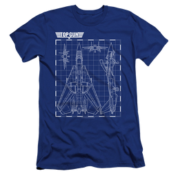 Top Gun Schematic - Men's Premium Slim Fit T-Shirt Men's Premium Slim Fit T-Shirt Top Gun   