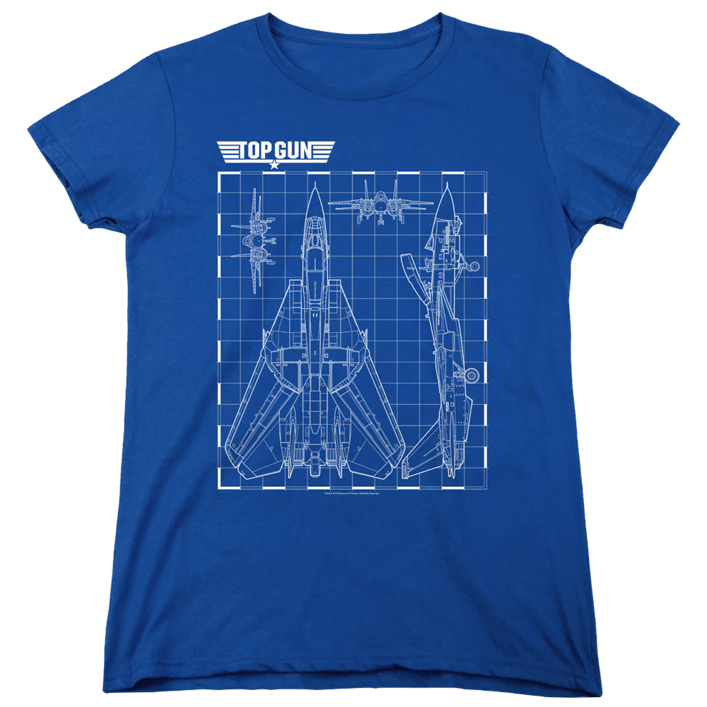 Top Gun Schematic - Women's T-Shirt Women's T-Shirt Top Gun   