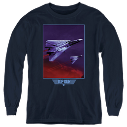 Top Gun Clouds - Youth Long Sleeve T-Shirt Youth Long Sleeve T-Shirt Top Gun   