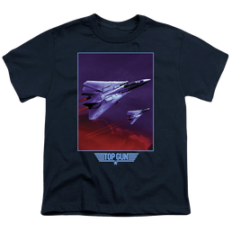 Top Gun Clouds - Youth T-Shirt Youth T-Shirt (Ages 8-12) Top Gun   