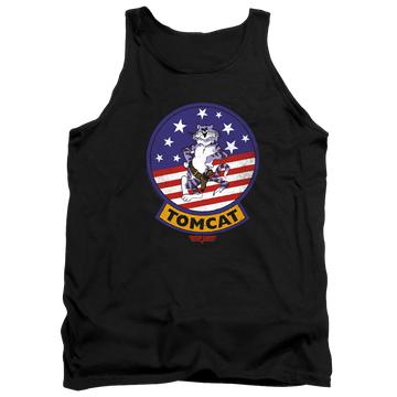 Black men's tank with Top Gun Tomcat Sigil graphic