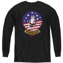 Top Gun Tomcat Sigil - Youth Long Sleeve T-Shirt Youth Long Sleeve T-Shirt Top Gun   