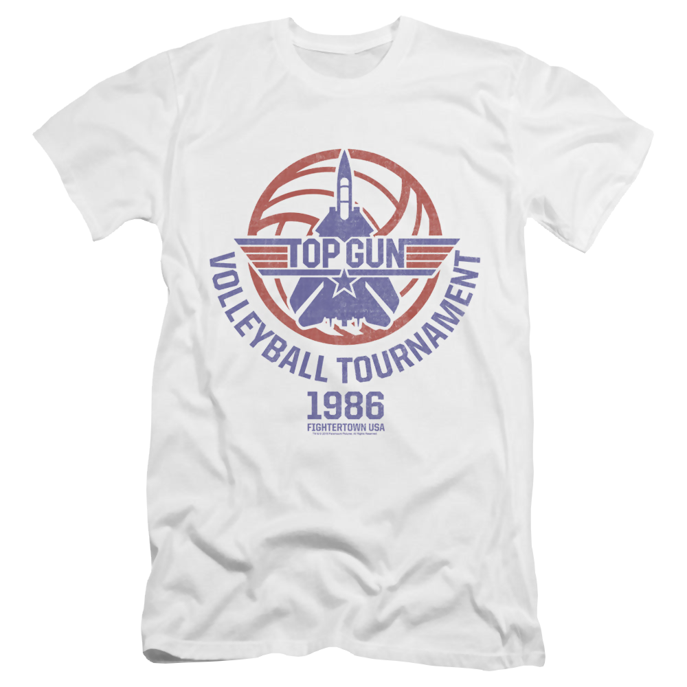 Top Gun Volleyball Tournament - Men's Premium Slim Fit T-Shirt Men's Premium Slim Fit T-Shirt Top Gun   