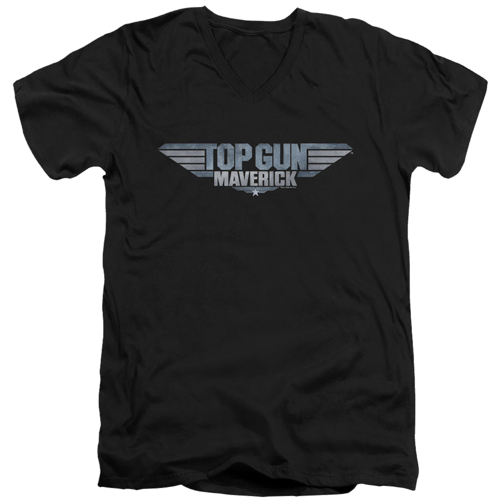 Top Gun Maverick Maverick Logo - Men's V-Neck T-Shirt Men's V-Neck T-Shirt Top Gun   