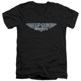 Top Gun Maverick Maverick Logo - Men's V-Neck T-Shirt Men's V-Neck T-Shirt Top Gun   