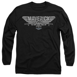 Top Gun Maverick Maverick Plane Logo - Men's Long Sleeve T-Shirt Men's Long Sleeve T-Shirt Top Gun   