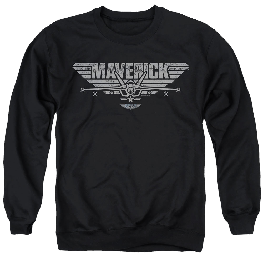 Top Gun Maverick Maverick Plane Logo - Men's Crewneck Sweatshirt Men's Crewneck Sweatshirt Top Gun   