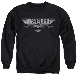 Top Gun Maverick Maverick Plane Logo - Men's Crewneck Sweatshirt Men's Crewneck Sweatshirt Top Gun   