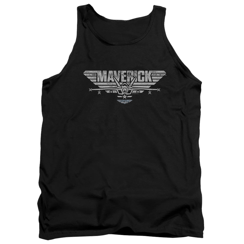 Top Gun Maverick Maverick Plane Logo - Men's Tank Top Men's Tank Top Gun   