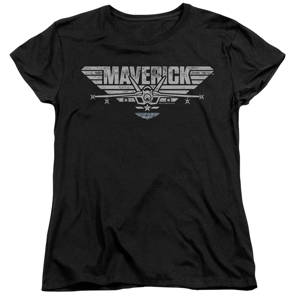 Top Gun Maverick Maverick Plane Logo - Women's T-Shirt Women's T-Shirt Top Gun   