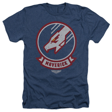 Navy men's heather t-shirt with Top Gun Maverick Call Sign graphic