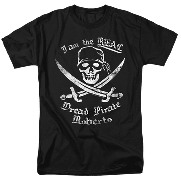 Black men's regular fit t-shirt with The Princess Bride The Real Dpr graphic