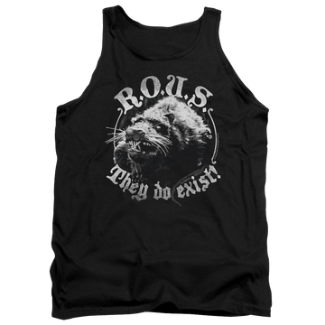 Black men's tank with The Princess Bride They Do Exist graphic
