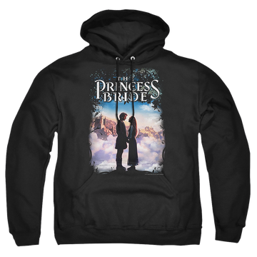 Black pullover hoodie with The Princess Bride Storybook Love graphic