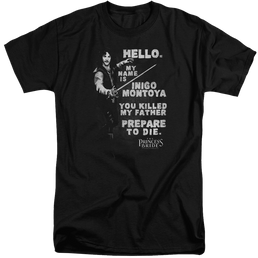 Princess Bride, The Hello Again - Men's Tall Fit T-Shirt Men's Tall Fit T-Shirt The Princess Bride   