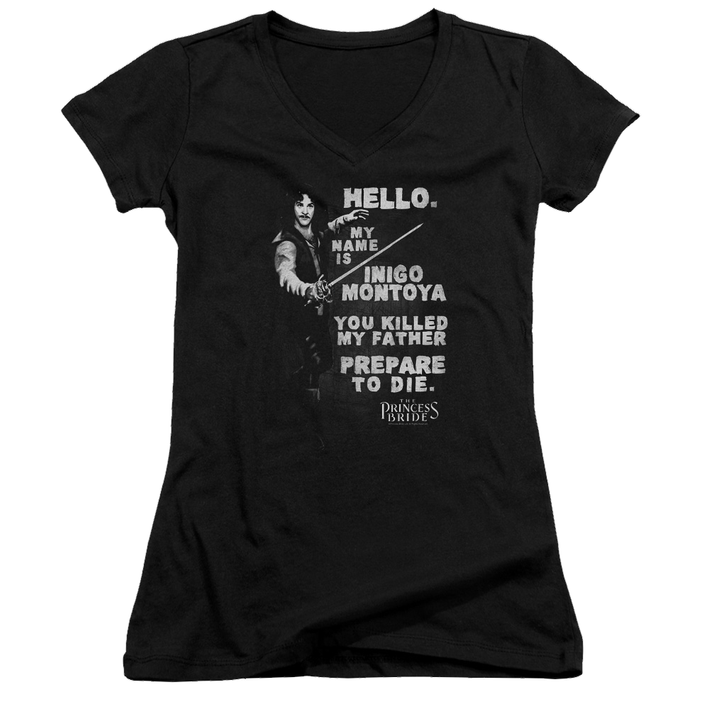 Princess Bride, The Hello Again - Juniors V-Neck T-Shirt Juniors V-Neck T-Shirt The Princess Bride   