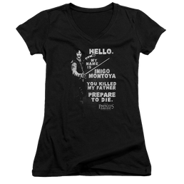 Princess Bride, The Hello Again - Juniors V-Neck T-Shirt Juniors V-Neck T-Shirt The Princess Bride   