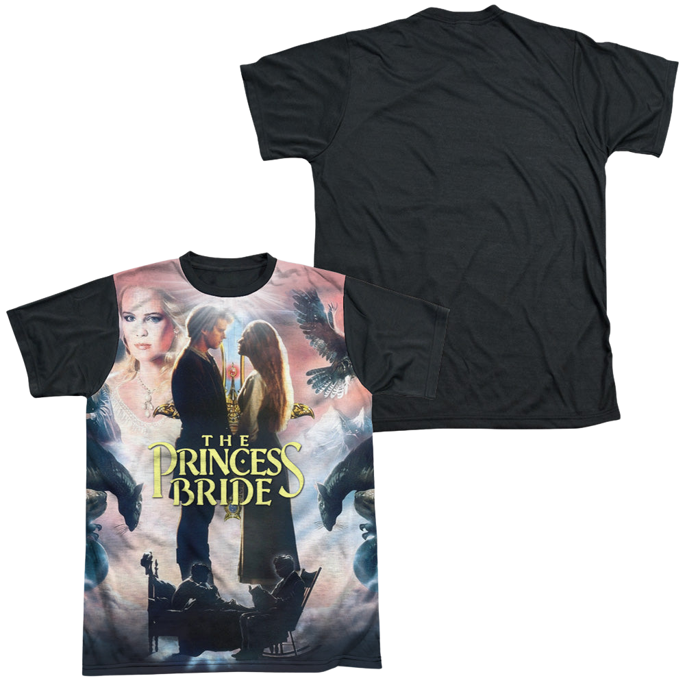 Princess Bride, The Soft Collage - Men's Black Back T-Shirt Men's Black Back T-Shirt The Princess Bride   