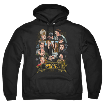 Black pullover hoodie with The Princess Bride Players graphic