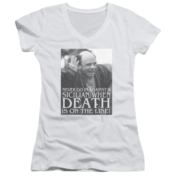 Princess Bride, The Sicilian - Juniors V-Neck T-Shirt Juniors V-Neck T-Shirt The Princess Bride   