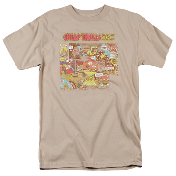 Sand men's regular fit t-shirt with Big Brother And The Holding Company Cheap Thrills graphic