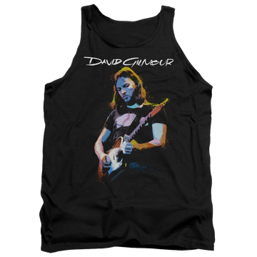 Black men's tank with David Gilmour Guitar Gilmour graphic