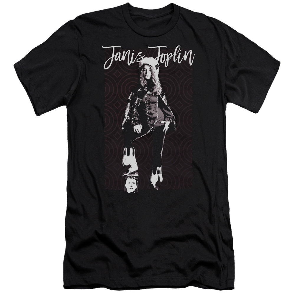 Janis Joplin Minimal J - Men's Premium Slim Fit T-Shirt Men's Premium Slim Fit T-Shirt Janis Joplin   