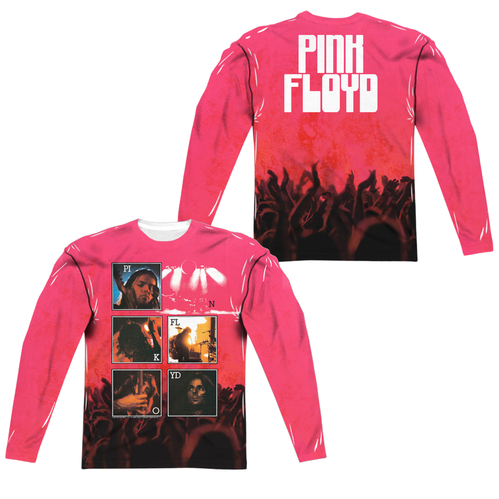 Pink Floyd Live (Front/Back Print) - Men's All-Over Print Long Sleeve Men's All-Over Print Long Sleeve Pink Floyd   