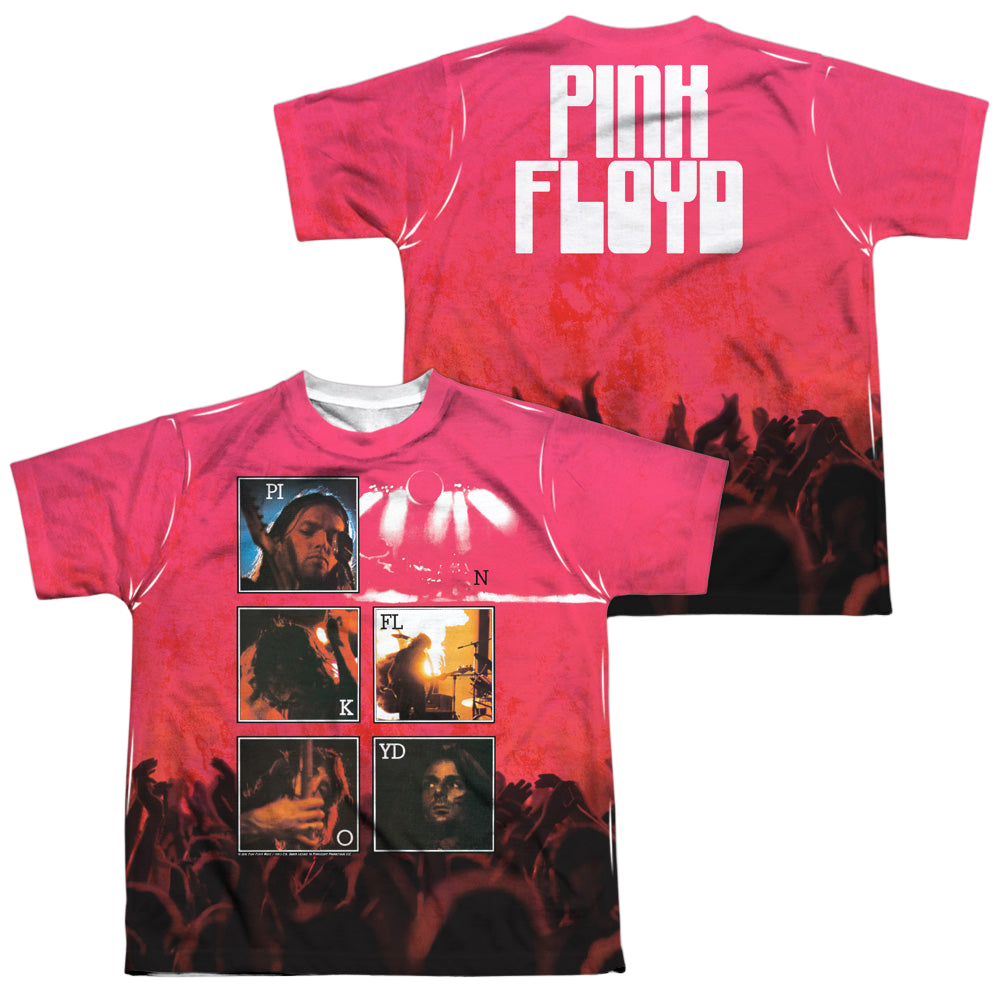 Pink Floyd Live (Front/Back Print) - Youth All-Over Print T-Shirt Youth All-Over Print T-Shirt (Ages 8-12) Pink Floyd   