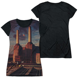 Pink Floyd Animals - Juniors Black Back T-Shirt Juniors Black Back T-Shirt Pink Floyd   
