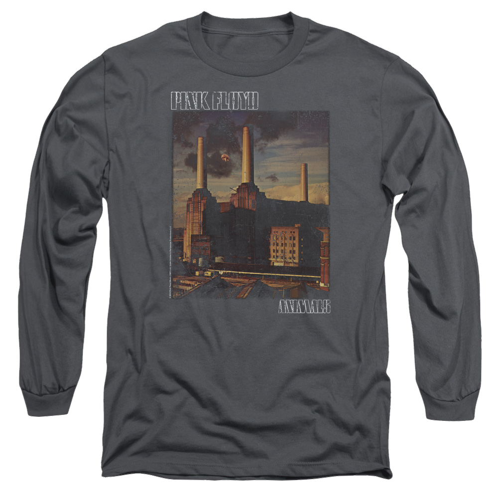 Pink Floyd Faded Animals Men's Long Sleeve T-Shirt Men's Long Sleeve T-Shirt Pink Floyd   