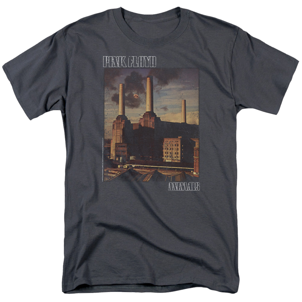 Pink Floyd Faded Animals - Men's Regular Fit T-Shirt Men's Regular Fit T-Shirt Pink Floyd   