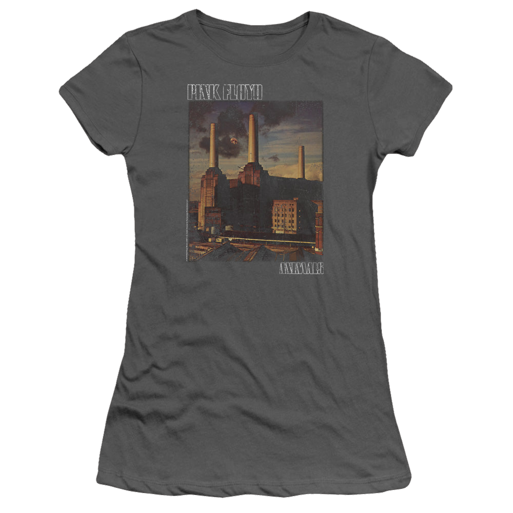 Pink Floyd Faded Animals - Juniors T-Shirt Juniors T-Shirt Pink Floyd   