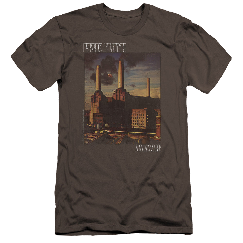 Pink Floyd Faded Animals - Men's Premium Slim Fit T-Shirt Men's Premium Slim Fit T-Shirt Pink Floyd   