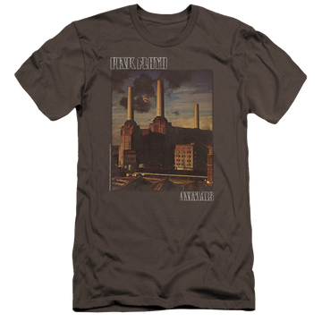 Charcoal men's premium slim fit t-shirt with Pink Floyd Faded Animals graphic