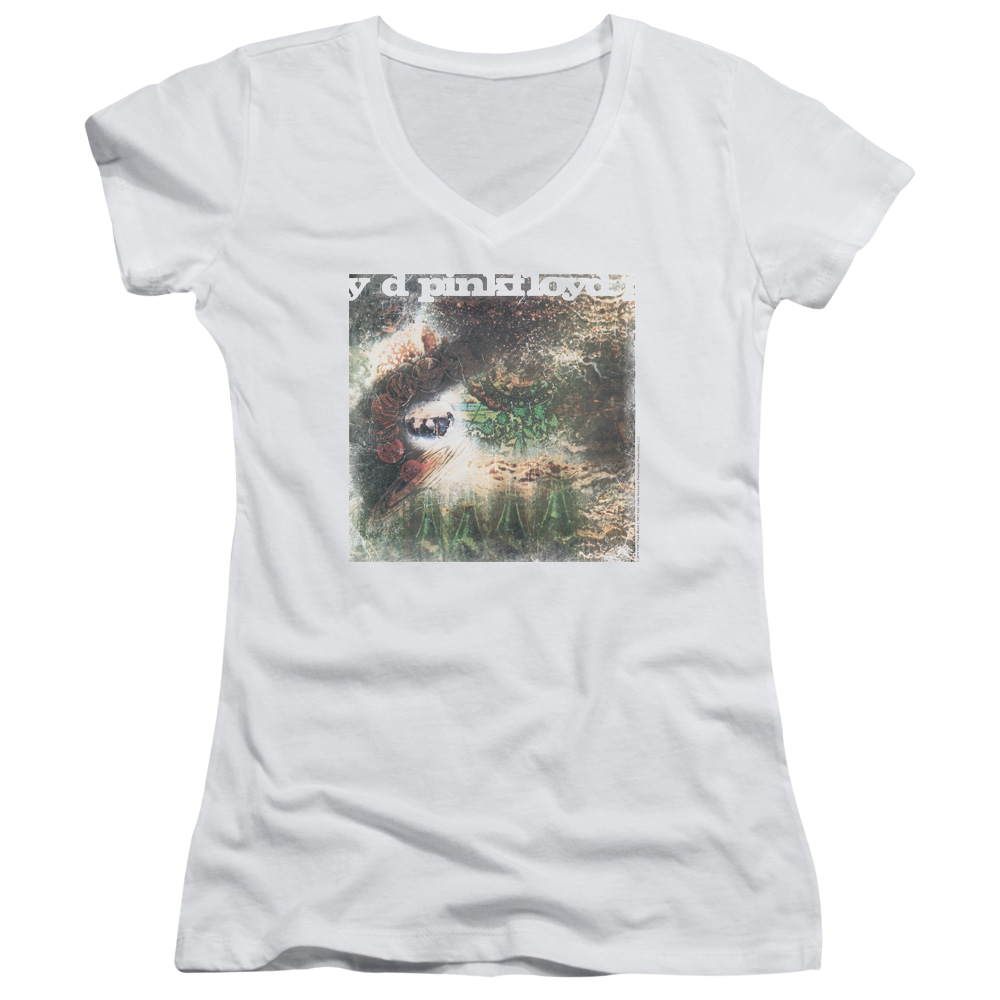 Pink Floyd Saucerful Of Secrets - Juniors V-Neck T-Shirt Juniors V-Neck T-Shirt Pink Floyd   