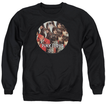 Black men's crewneck sweatshirt with Pink Floyd Piper graphic
