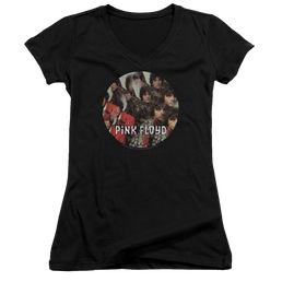 Pink Floyd Piper - Juniors V-Neck T-Shirt Juniors V-Neck T-Shirt Pink Floyd   