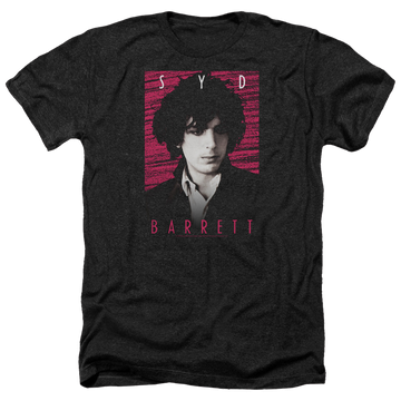 Charcoal men's heather t-shirt with Syd Barrett Syd graphic