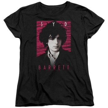 Black women's t-shirt with Syd Barrett Syd graphic