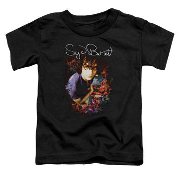 Black toddler t-shirt with Syd Barrett Madcap Syd graphic