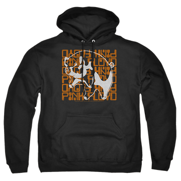 Black pullover hoodie with Pink Floyd Pig graphic
