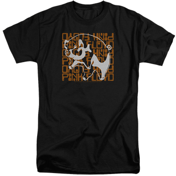 Black men's tall fit t-shirt with Pink Floyd Pig graphic
