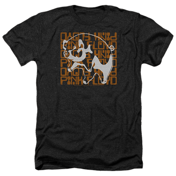 Charcoal men's heather t-shirt with Pink Floyd Pig graphic